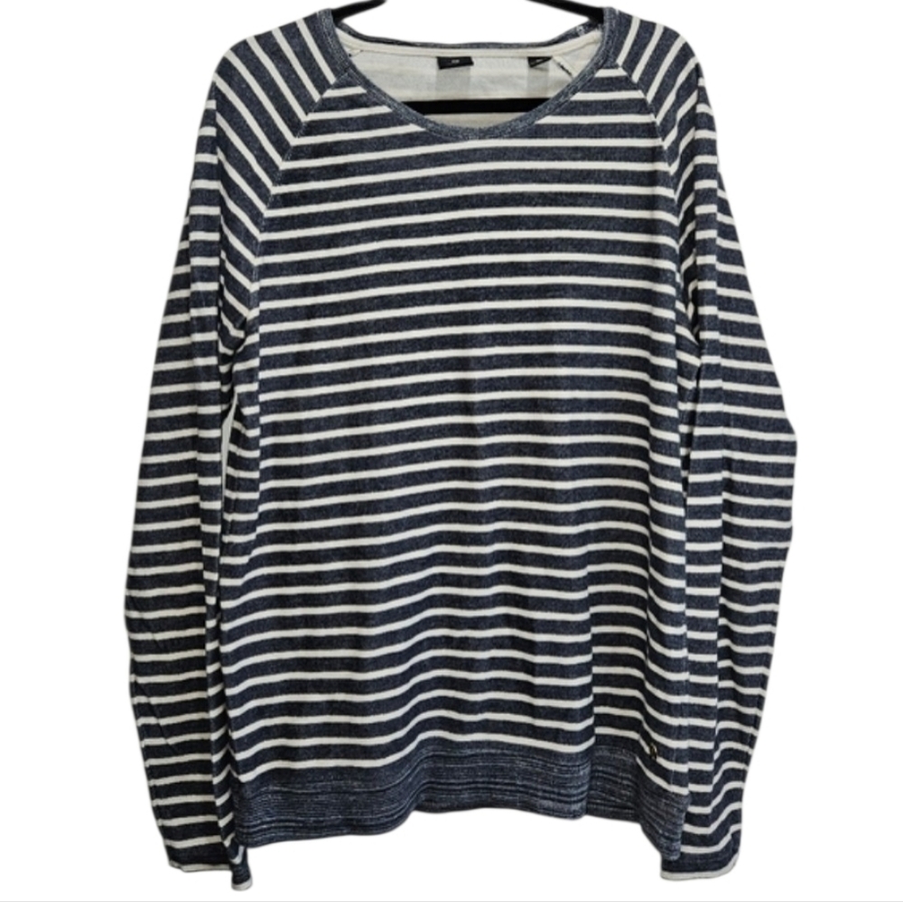Scotch & Soda Stripe Sweater Women's Extra Large XL Blue White Nautical Coastal